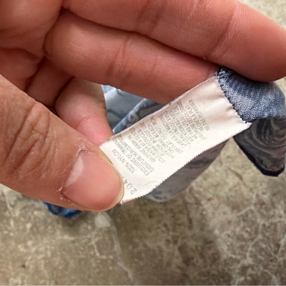 Vintage Y2K lace lined Asian babydoll whimsigoth fairy Blue  slip dress - Picture 6 of 7